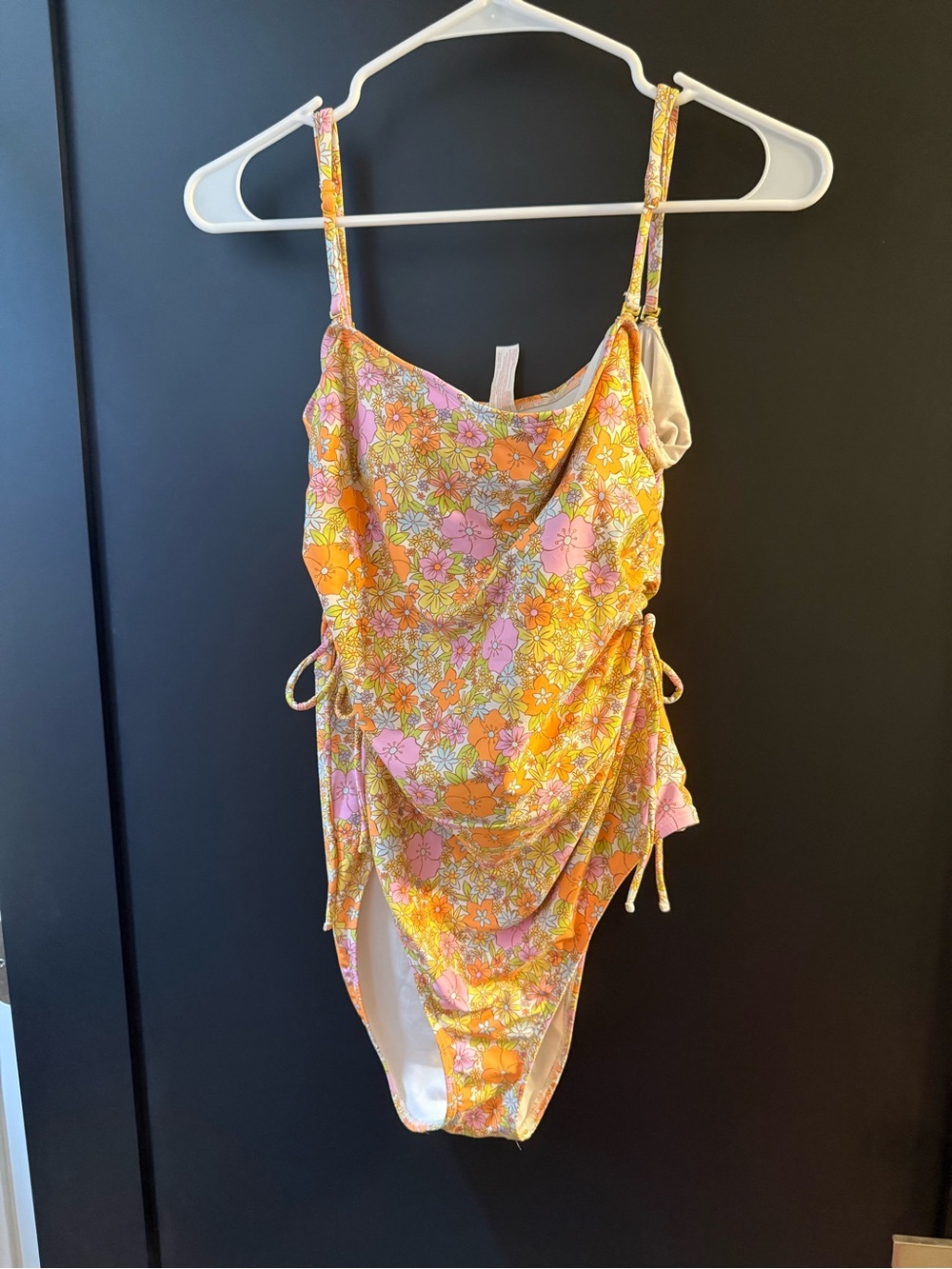Ninety-Nine Floral Sundress - Orange & Pink